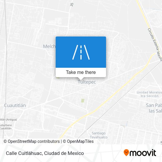 Calle Cuitláhuac map