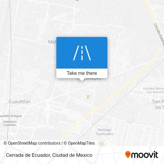 Cerrada de Ecuador map