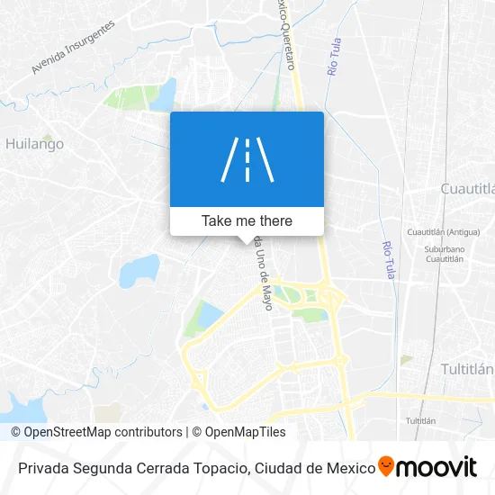 Privada Segunda Cerrada Topacio map