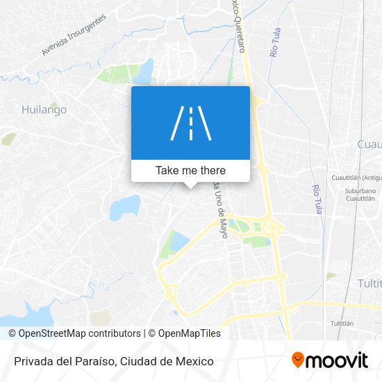 Privada del Paraíso map