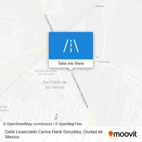 Mapa de Calle Licenciado Carlos Hank González