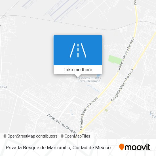 Privada Bosque de Manzanillo map