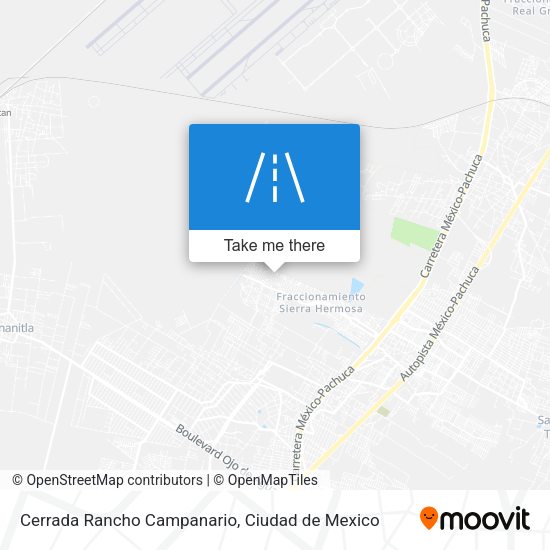 Mapa de Cerrada Rancho Campanario
