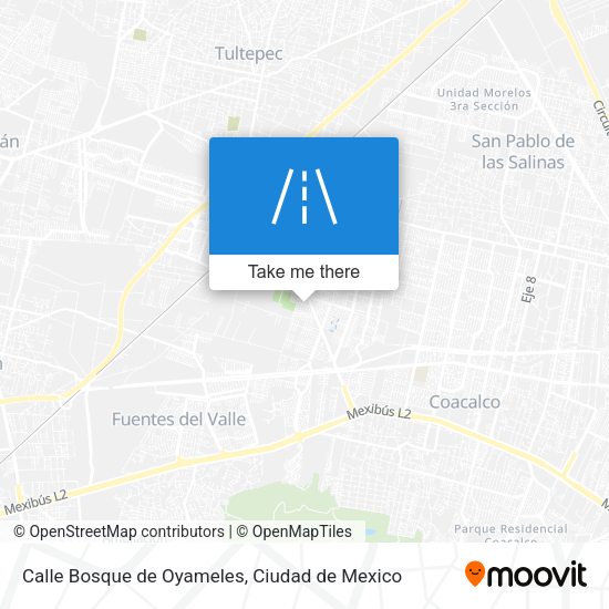 Mapa de Calle Bosque de Oyameles