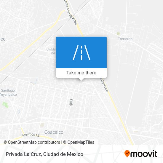 Privada La Cruz map