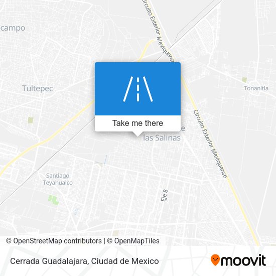 Mapa de Cerrada Guadalajara
