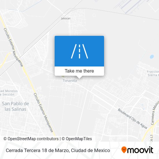 Cerrada Tercera 18 de Marzo map