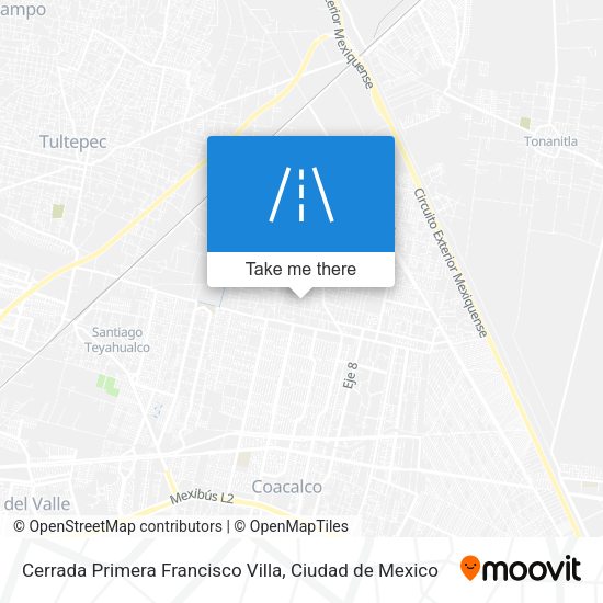 Mapa de Cerrada Primera Francisco Villa