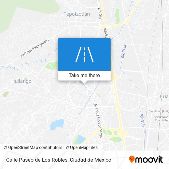 Mapa de Calle Paseo de Los Robles