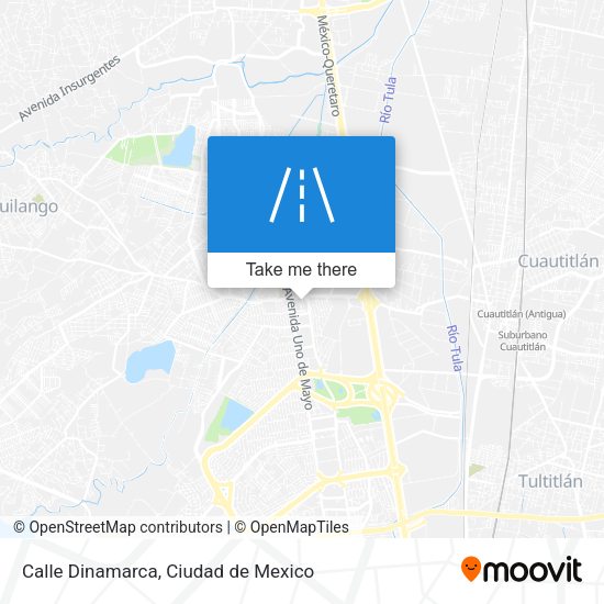 Mapa de Calle Dinamarca