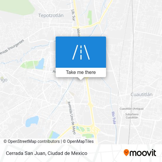 Cerrada San Juan map
