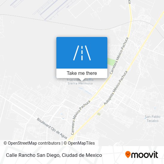 Calle Rancho San Diego map