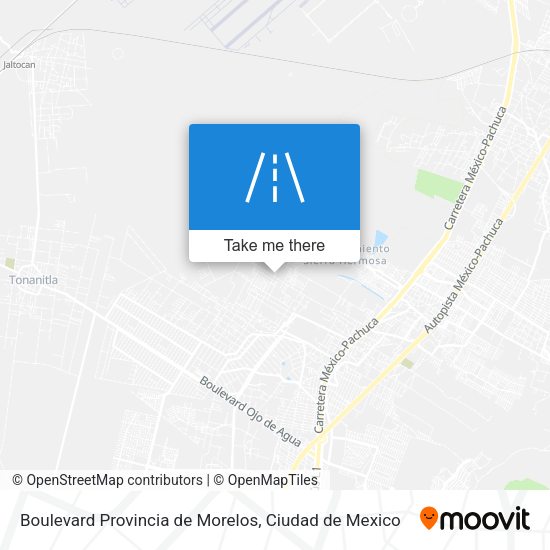 Mapa de Boulevard Provincia de Morelos
