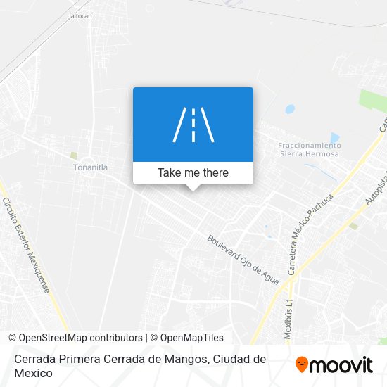 Cerrada Primera Cerrada de Mangos map
