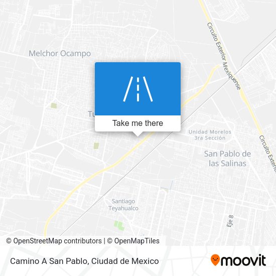 Camino A San Pablo map