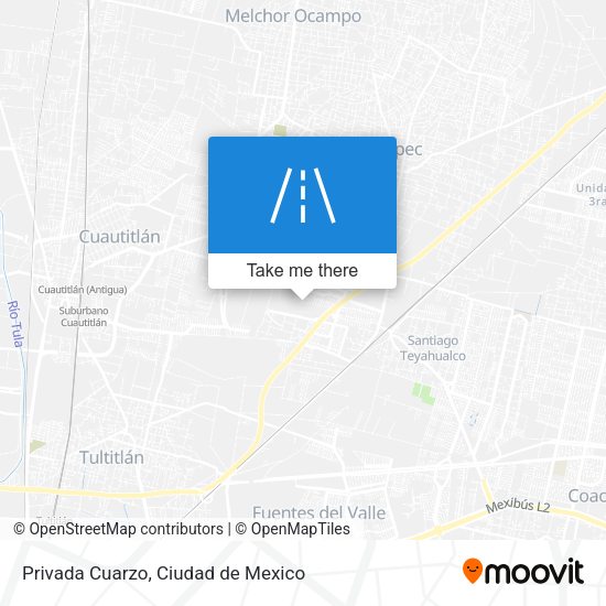 Privada Cuarzo map