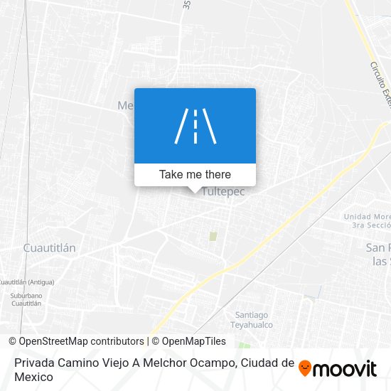 Privada Camino Viejo A Melchor Ocampo map
