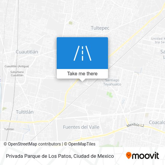 Mapa de Privada Parque de Los Patos