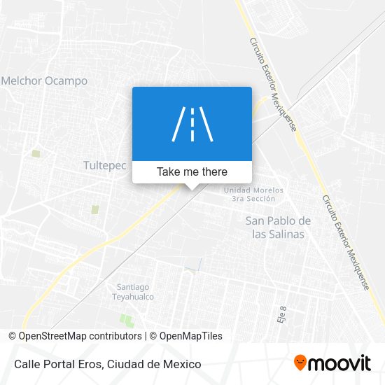 Calle Portal Eros map