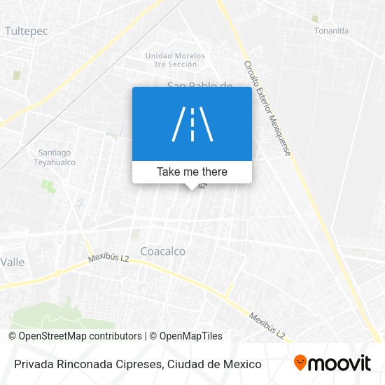 Mapa de Privada Rinconada Cipreses