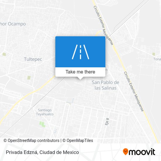 Privada Edzná map