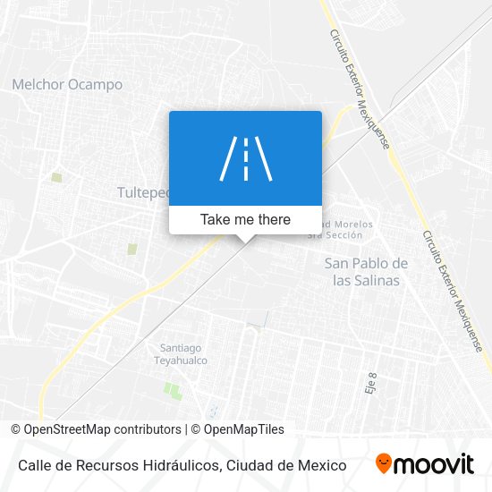 Mapa de Calle de Recursos Hidráulicos