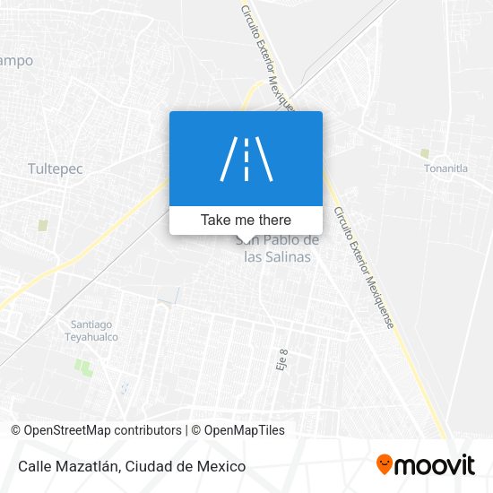 Mapa de Calle Mazatlán