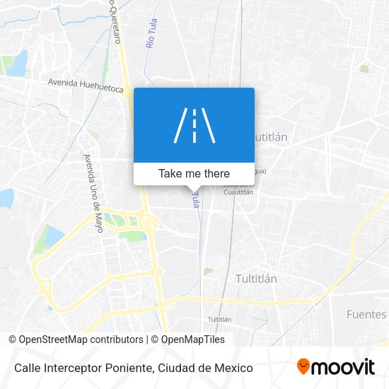 Mapa de Calle Interceptor Poniente