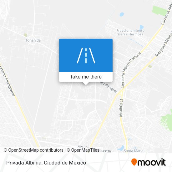 Privada Albinia map