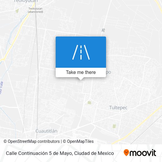 Calle Continuación 5 de Mayo map