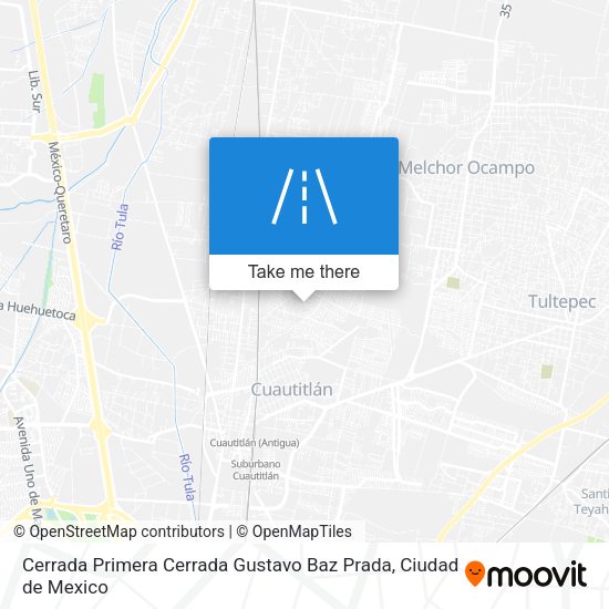 Mapa de Cerrada Primera Cerrada Gustavo Baz Prada