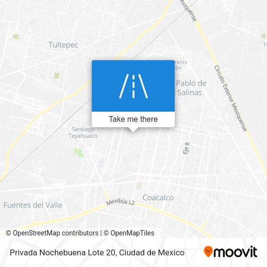 Privada Nochebuena Lote 20 map