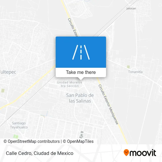 Calle Cedro map