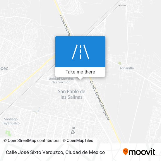 Mapa de Calle José Sixto Verduzco