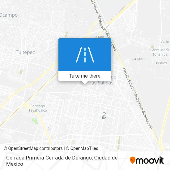 Cerrada Primera Cerrada de Durango map