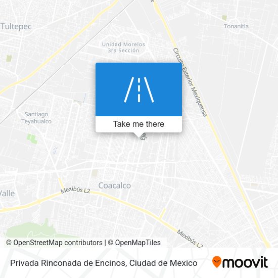 Privada Rinconada de Encinos map