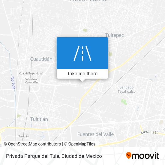Privada Parque del Tule map