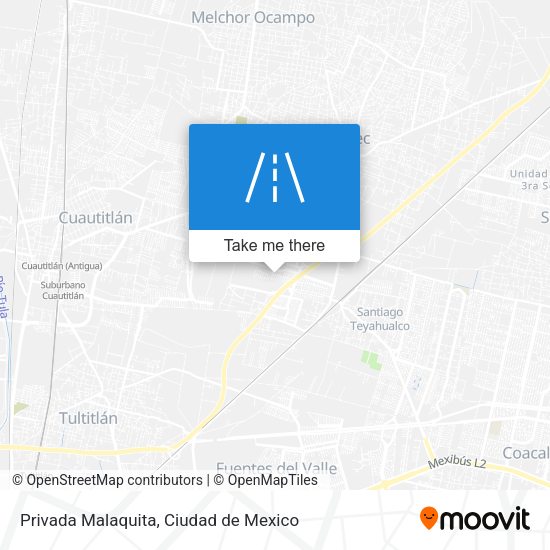 Privada Malaquita map