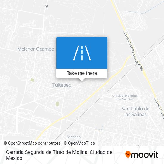 Mapa de Cerrada Segunda de Tirso de Molina