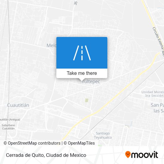 Cerrada de Quito map