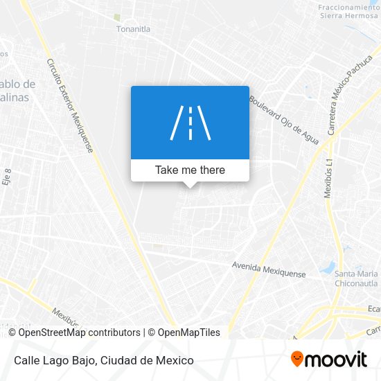 Mapa de Calle Lago Bajo