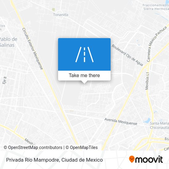 Privada Río Mampodre map
