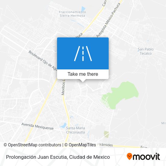 Prolongación Juan Escutia map