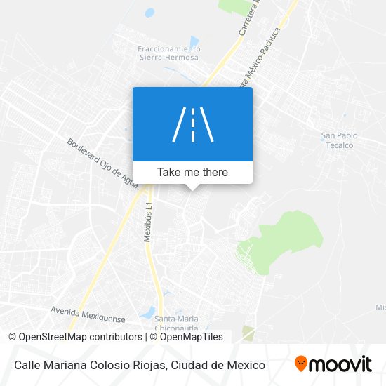 Mapa de Calle Mariana Colosio Riojas
