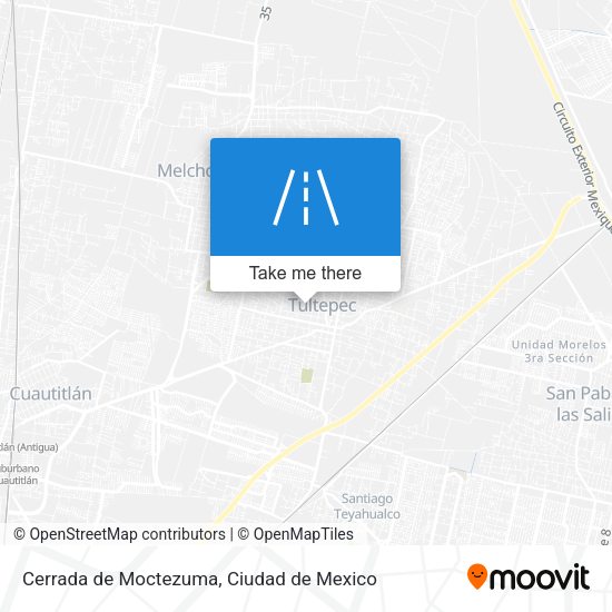 Mapa de Cerrada de Moctezuma