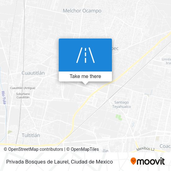Mapa de Privada Bosques de Laurel