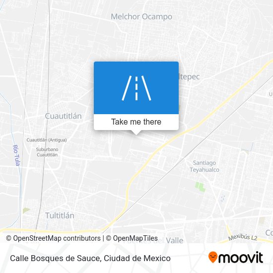 Mapa de Calle Bosques de Sauce