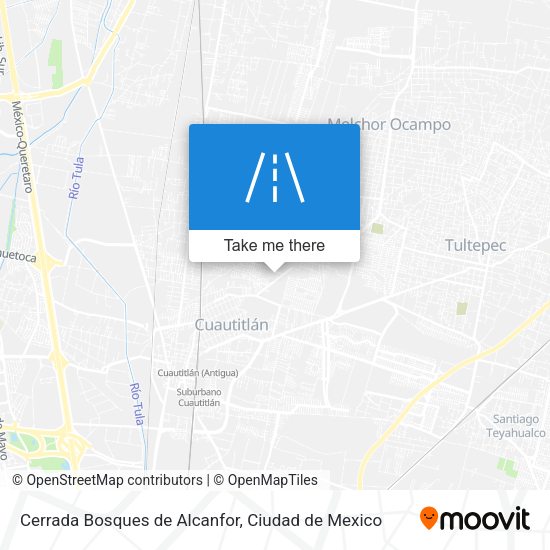 Cerrada Bosques de Alcanfor map