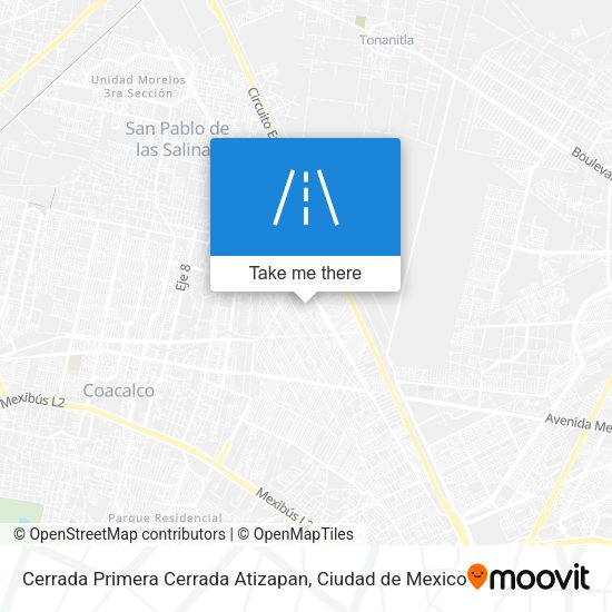 Mapa de Cerrada Primera Cerrada Atizapan