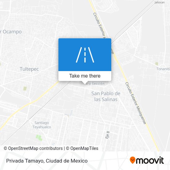 Privada Tamayo map